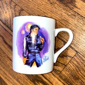 Awesome Vintage ELVIS Presley HOUND DOG Coffee Cup Mug Collectible Souvenir 1985
